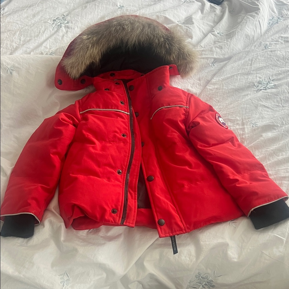 Canada Goose Red Kids Puffer Jacket